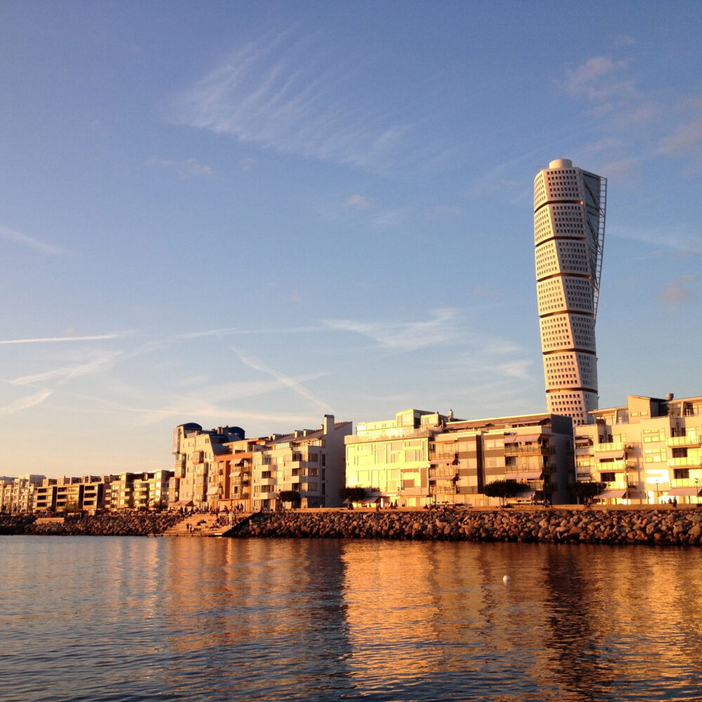 Vastra Hamnen at sunset