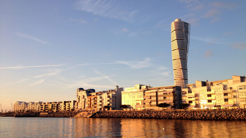 Vastra Hamnen at sunset